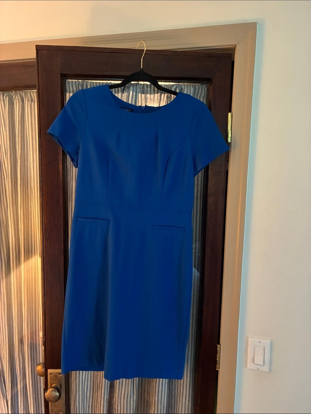 Talbots Royal Blue Short-Sleeve Sheath Dress